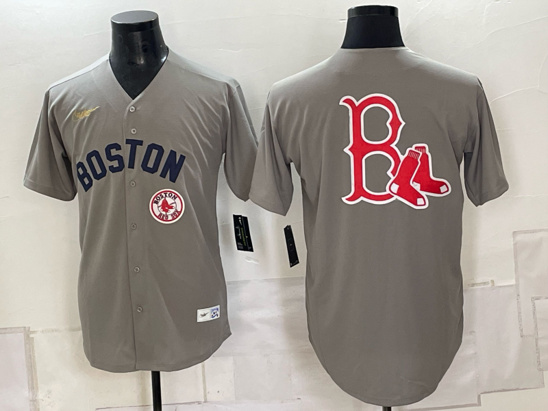 Men Boston Red Sox blank grey 2026 Nike MLB Jerseys 090741->boston red sox->MLB Jersey